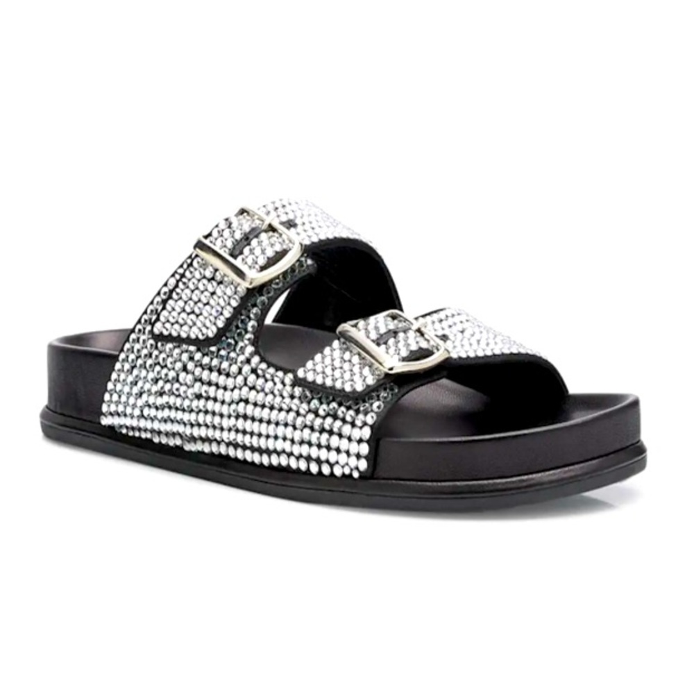 Rene Caovilla Emma Crystal Double-buckle Sandals - BNIB Size 38.5